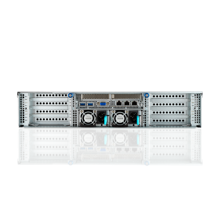 2U Dual CPU Intel Xeon, 8x NVMe, 16 DIMM, GPU Server (up to 8 GPUs) - ESC4000-E10