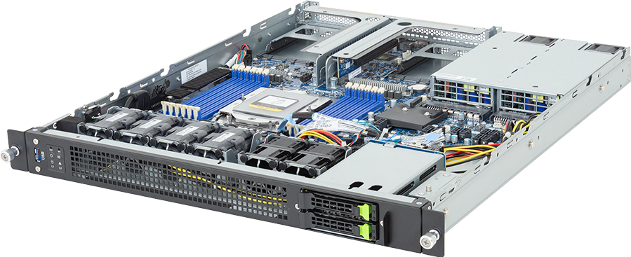 1U AMD EPYC 9335, 2 x 2.5", 12 DIMM