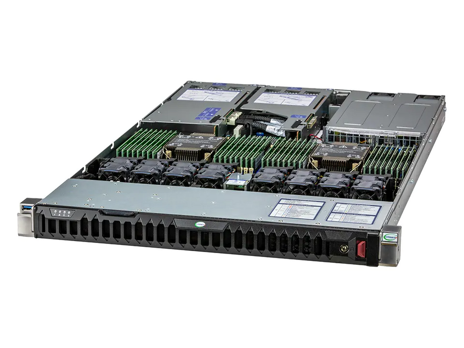 1U Dual CPU Intel Xeon, 8x 2.5”, 32 DIMM – SYS-120H-TNR