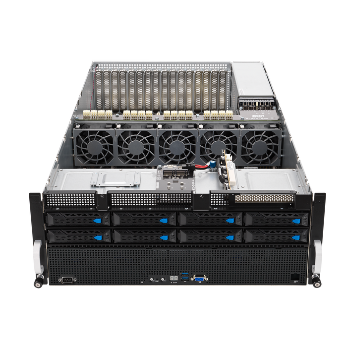 4U Dual AMD EPYC CPU, 8x 3.5", 32 DIMM, GPU Server (up to 8 GPUs) - ESC8000A-E11